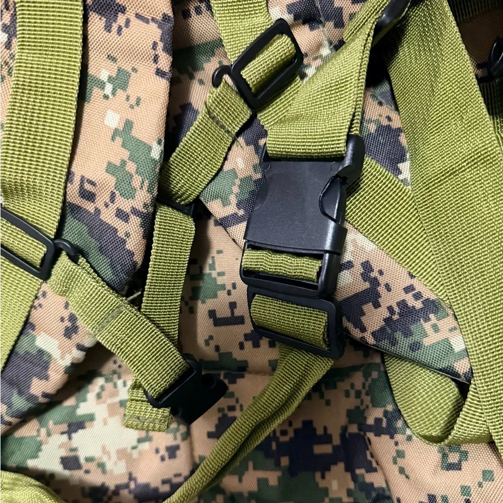Tactical Digital Camo Backpack - Olive Webbing